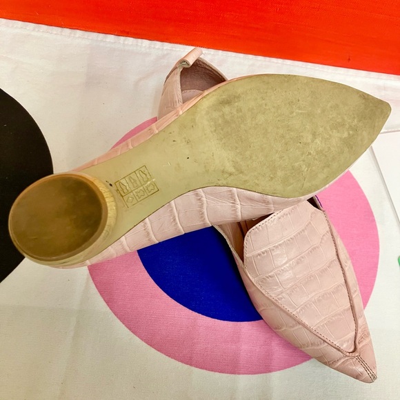 Jeffrey Campbell Vinnie Pointed Toe Loafer pink reptile, sz 6.5 - Picture 6 of 6